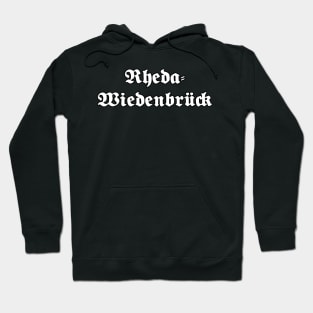 Rheda-Wiedenbrück written with gothic font Hoodie